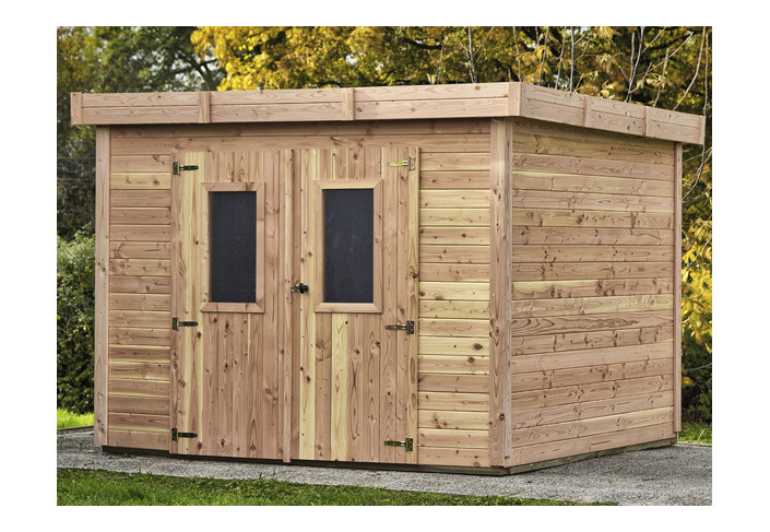 Abri Jardin bois Douglas - Bac Acier 9M2