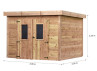 Abri Jardin bois Douglas - Bac Acier 9M2