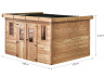 Abri Jardin bois Douglas - Bac Acier 12M2