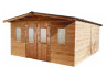 ABRI JARDIN BOIS DOUGLAS - BAC ACIER 20M2