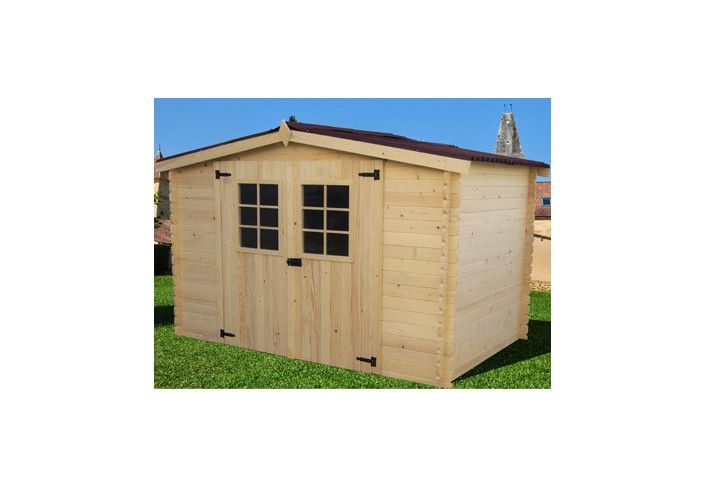 abri jardin bois sapin massif 20 MM