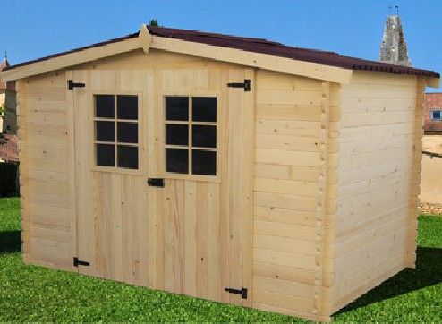 abri jardin bois sapin massif 20 MM