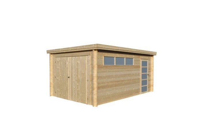 GARAGE EN BOIS MADRIER 28 MM