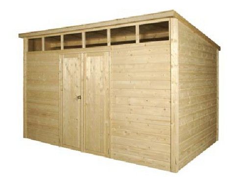 abri jardin bois 28 mm skylight