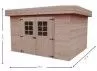 abri jardin bois 28 mm toit bac acier