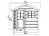 Chalet de jardin madrier 28 mm