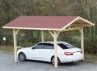 CARPORT simpe EN BOIS avec couverture bardeau bitumé