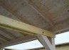 CARPORT simpe EN BOIS avec couverture bardeau bitumé