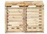 CACHE POUBELLE DOUBLE EN BOIS