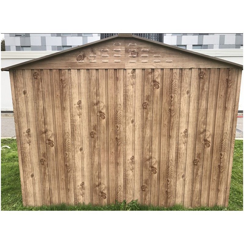 Abri de jardin métal aspect bois 7m² - PAS CHER !