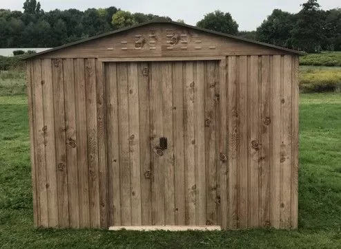ABRI MÉTAL ASPECT BOIS