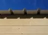 Garage bois madrier 28 MM et toit plat avec bac acier