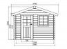 Chalet de jardin madrier 28 mm autoclave