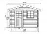 Chalet de jardin madrier 28 mm autoclave