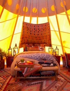 glamping tipi