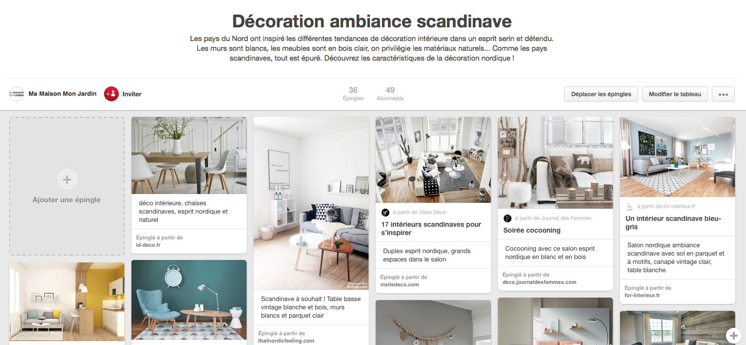 Pour un maximum d'idées déco, cliquez vite sur la photo ! Idées déco ambiance scandinave Pinterest