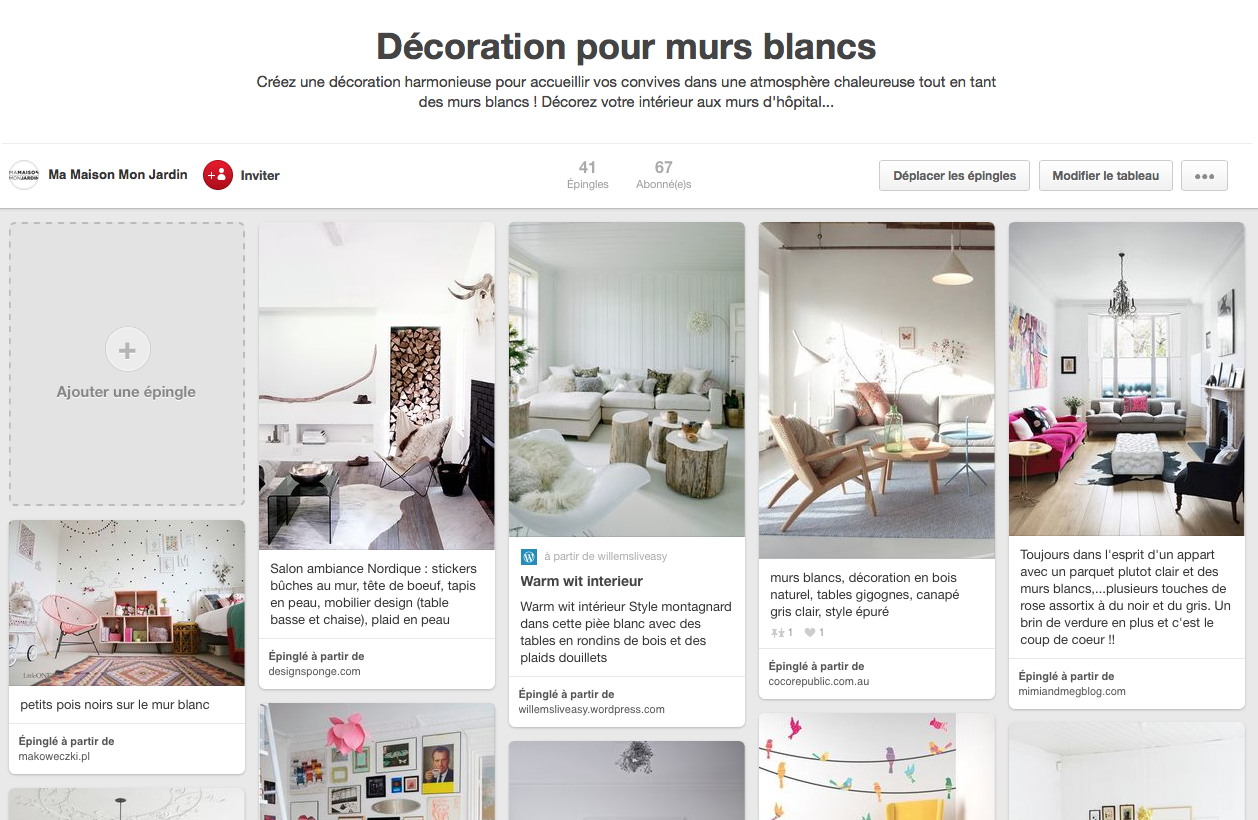 Toujours plus d'inspiration... Décoration murs blancs astuces déco design aménagement