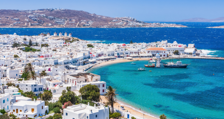 maisons à Mykonos en Grèce