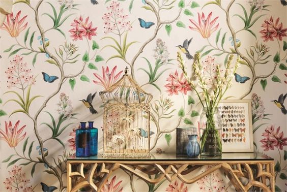 Pour être tendance jusqu'au bout des murs, optez pour la tapisserie ! - Crédit photo: Pinterest/ designmag.fr Le papier peint, la nouvelle tendance déco