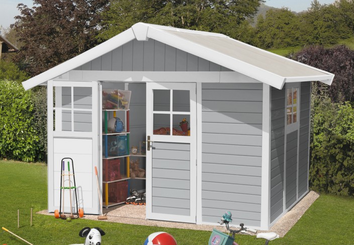 Cabanon de jardin en PVC pour le potager