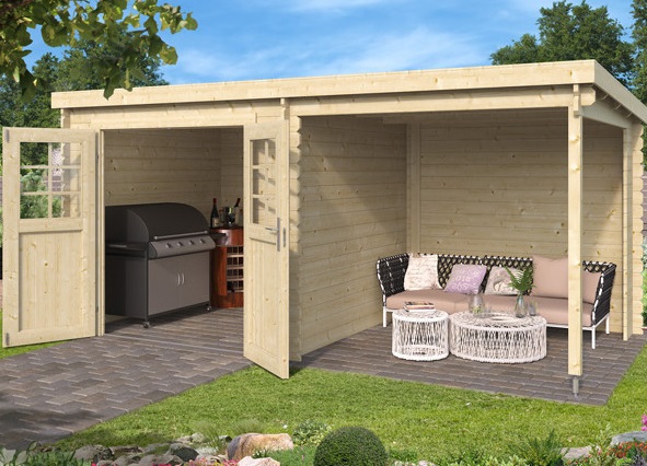 poolhouse pour servir de local technique