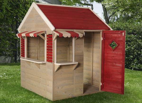 maisonnette en bois en forme d'épicerie