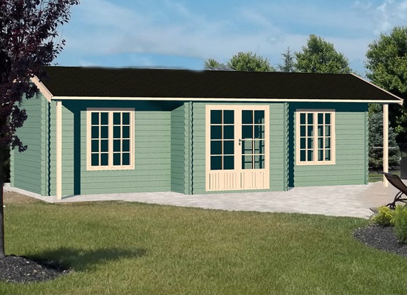 maison de jardin en bois avec permis de construire