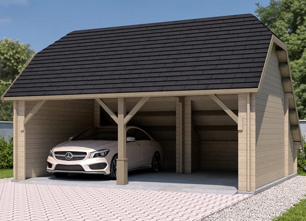 carport voiture de collection