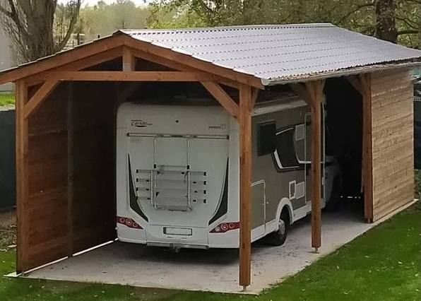 carport grande hauteur de passage