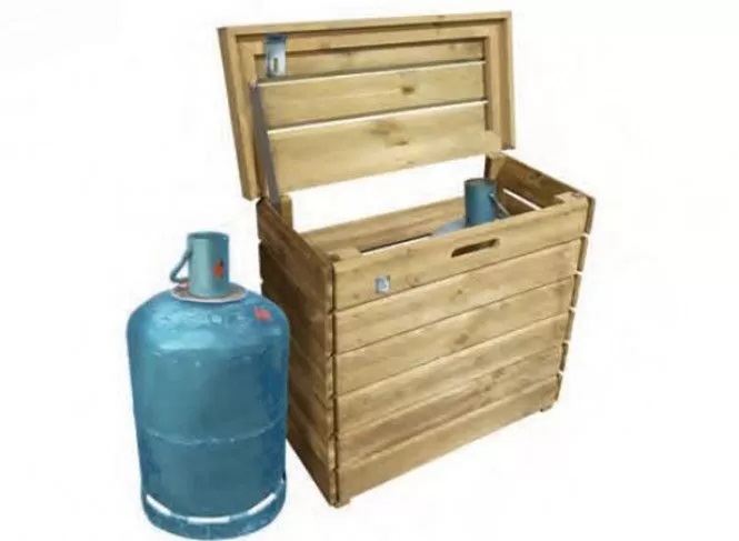 abri bouteilles de gaz en bois traité