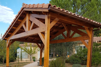 la charpente moisée de carport de notre client