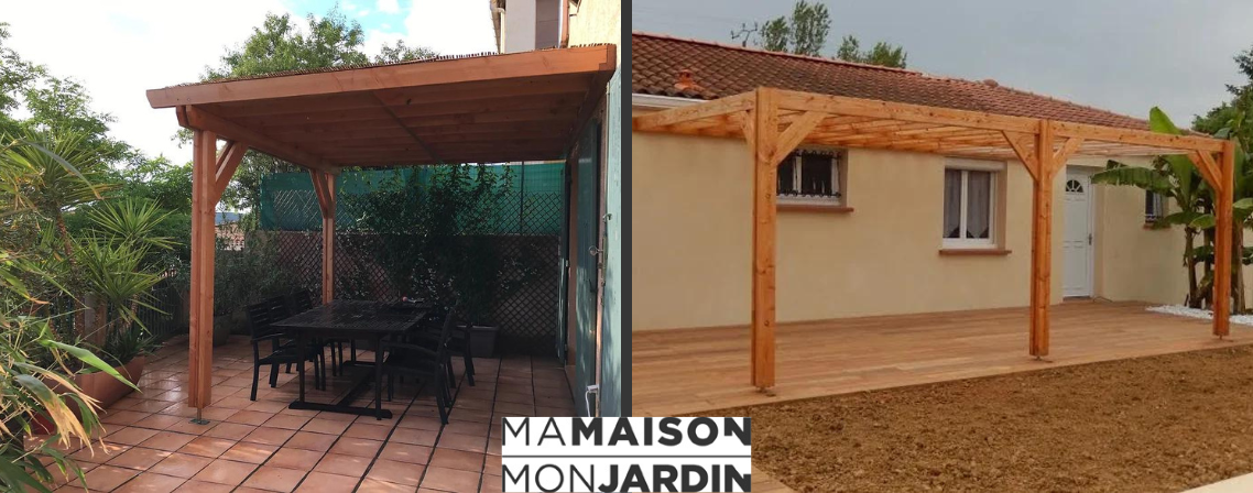 Abri terrasse en bois : un toit en kit pour équiper son jardin !