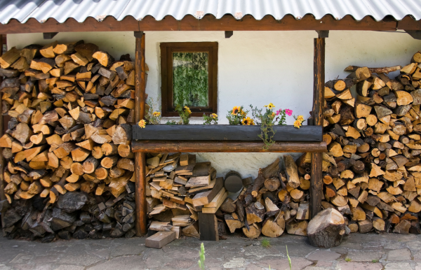 emplacement du tas de bois