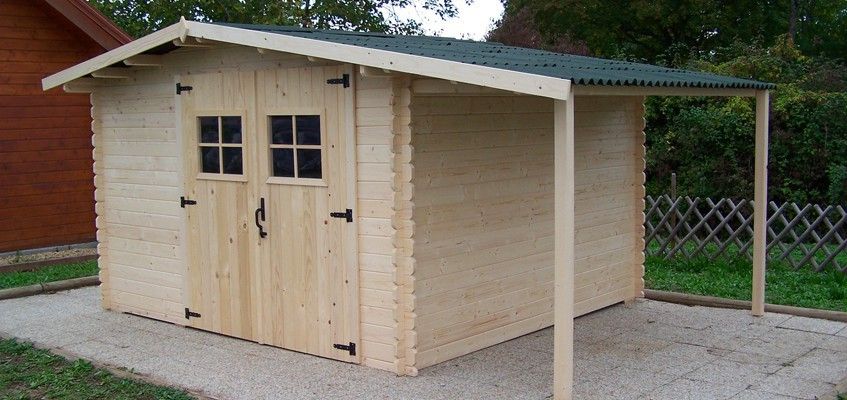 Abris de jardin en bois peint - MaMaisonMonJardin.Com