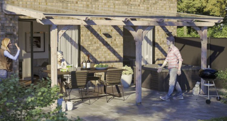 Abri terrasse en bois : un toit en kit pour équiper son jardin !