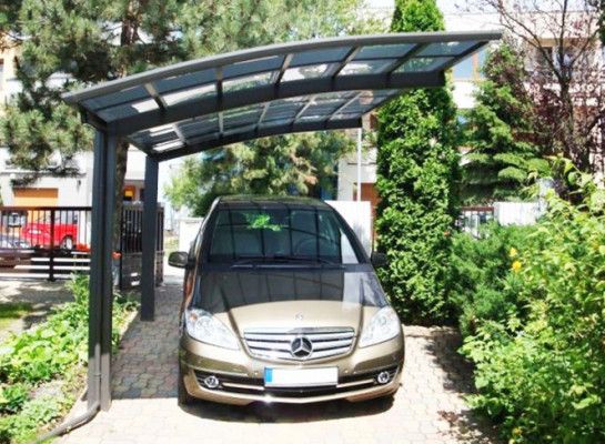 Le carport alu 2 pieds, un abri voiture métallique au stationnement facile