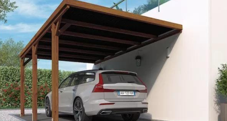 Carport adossé maison