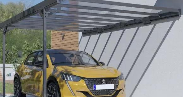 Carport aluminium adossé