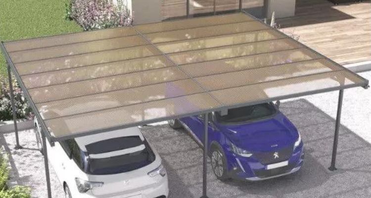 Carport double aluminium