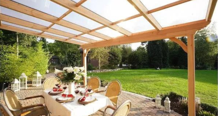 pergola bois adossé