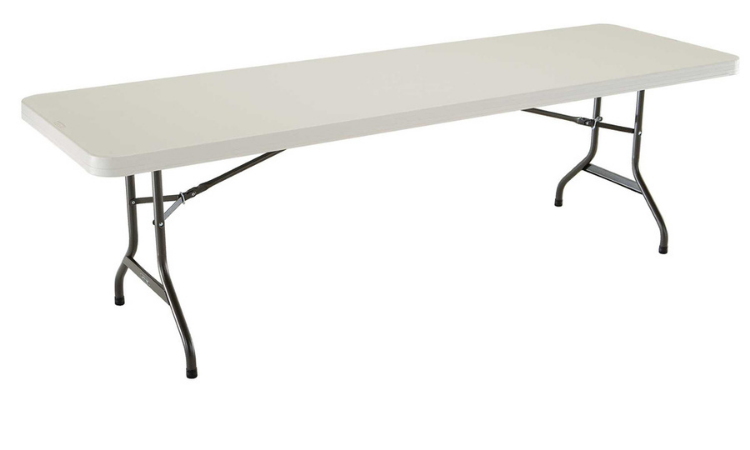 table de jardin en PEHD et acier