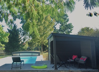 poolhouse composite pour la piscine