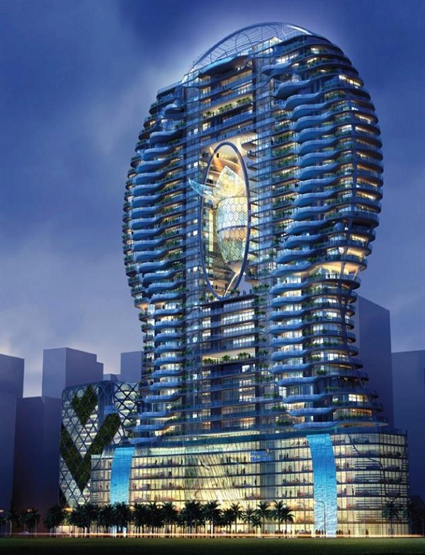 Immeuble Aquaria Grande Residential à Bombay avec bassins privées 